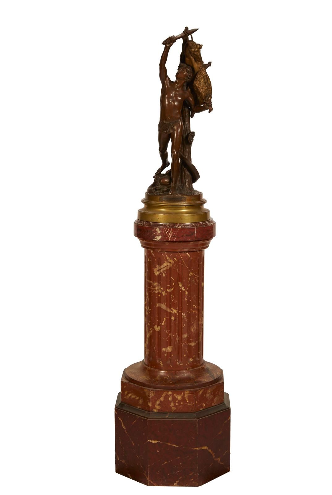 184 Alfred BOUCHER (1850-1934) 
Jasón con el vellocino de oro 
Escultura de bron&hellip;