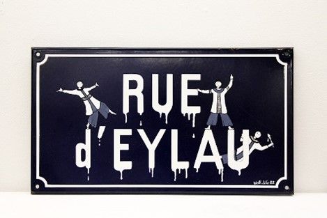 Null 14 WALL.LILO 

Rue d'Eylau 

Posca and marker on metal 

25x45cm

Signed