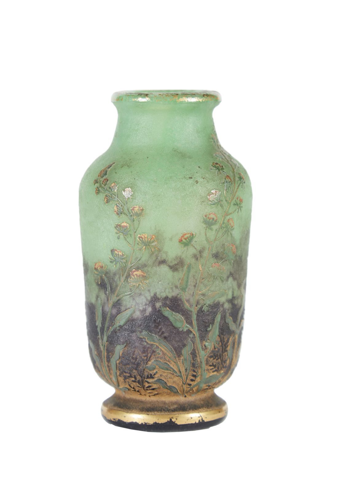 Null 269 Daum Nancy

Petit vase en verre multicouche à fond verre à décor gravé &hellip;