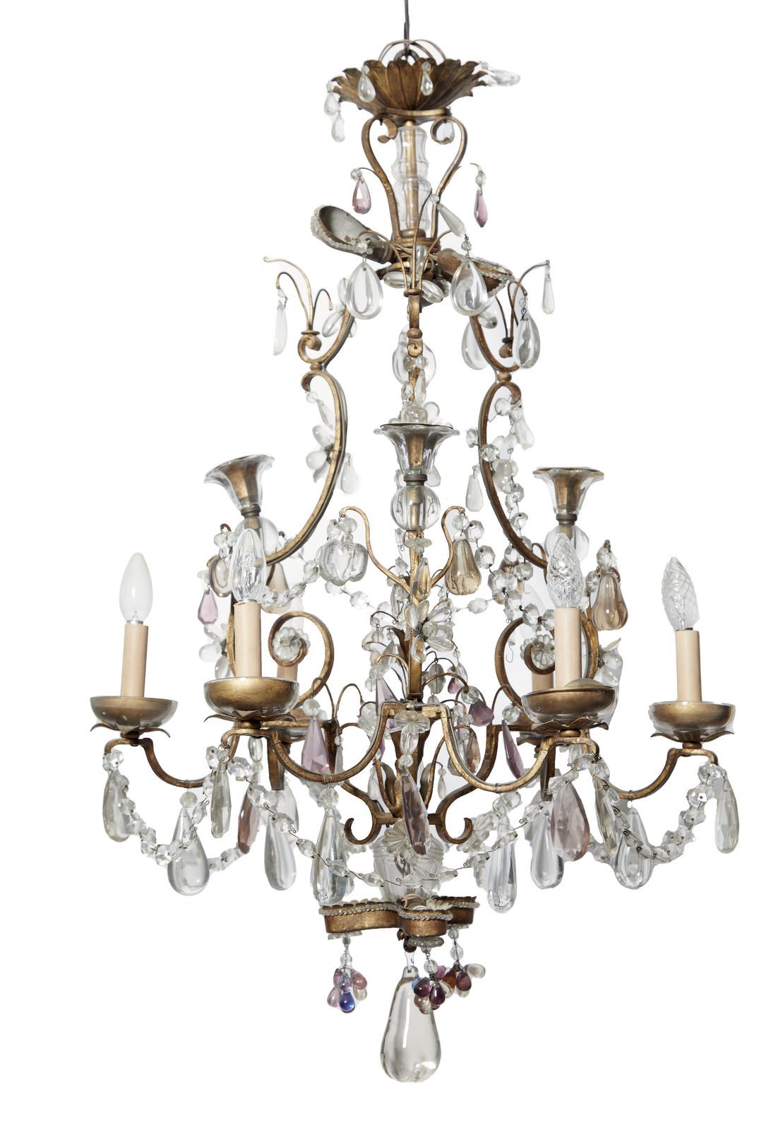 Null 279 In the taste of Bagues

Cage chandelier with 9 arms of light, with gild&hellip;