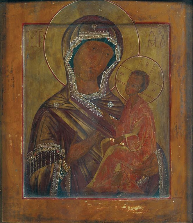 Null 186 Russia
Icon of a Virgin and Child
Oil on panel
19th century
31 x 26 cm