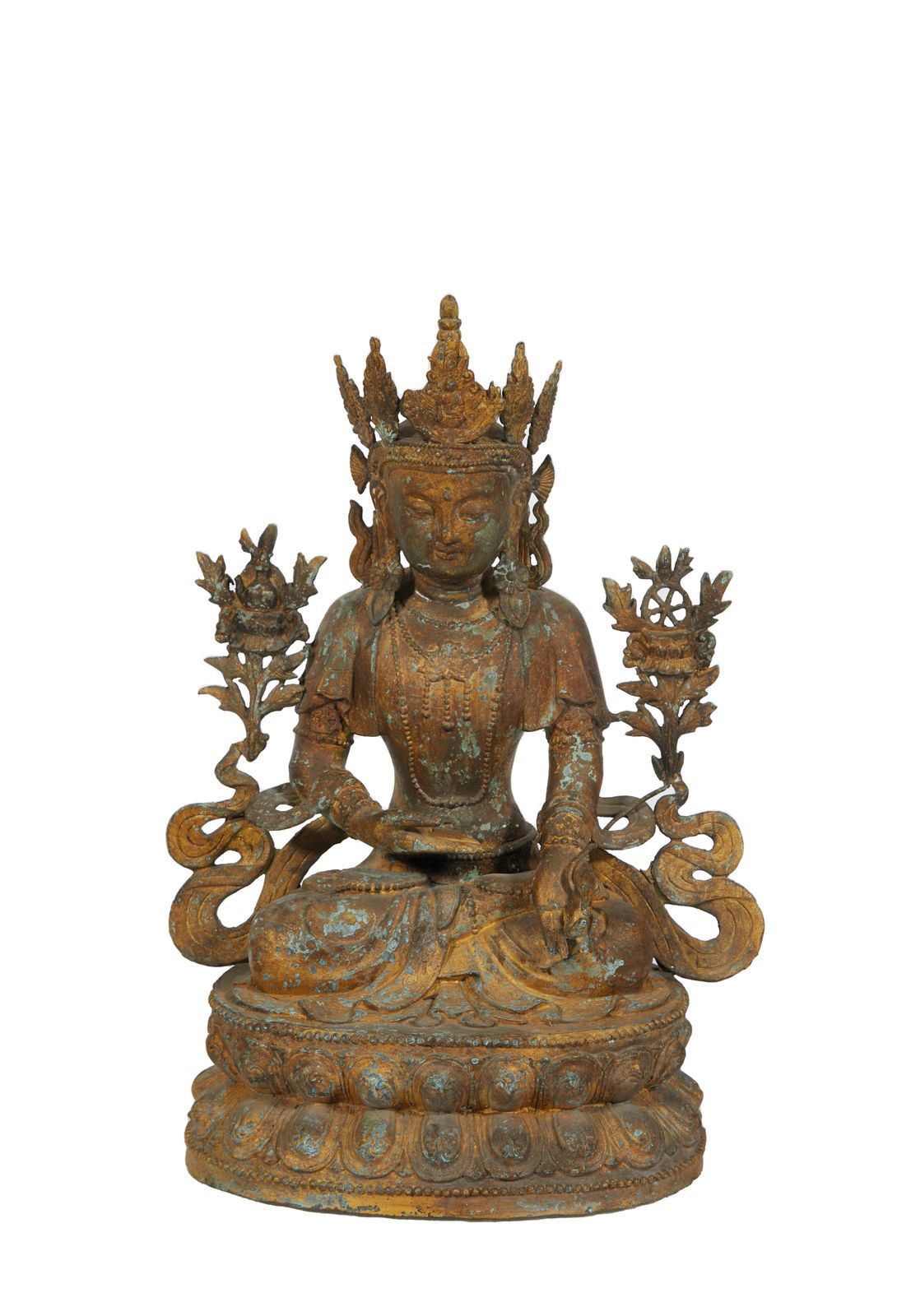 Null 58 Guanyin in chased and gilded bronze
72 x 52 cm