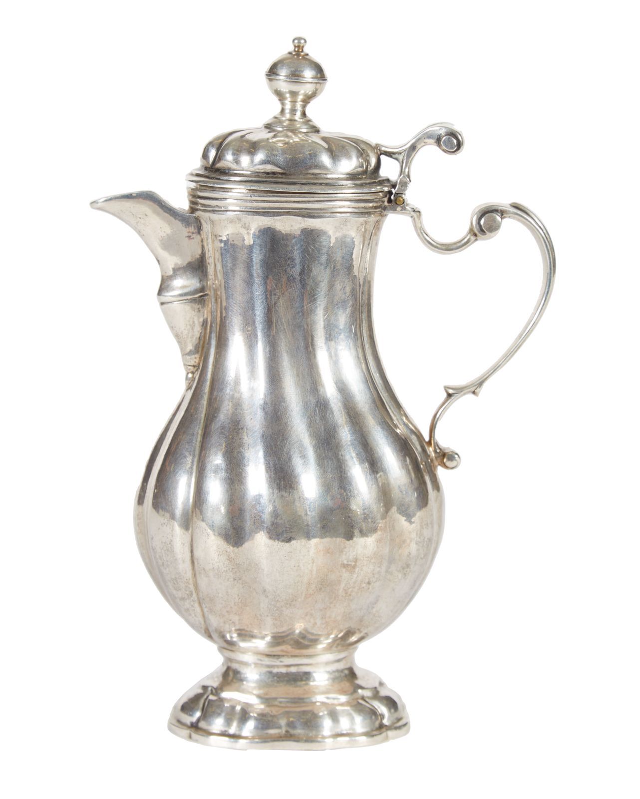 Null 11 Silver pedestal jug with twisted ribs and stylized attachment.
Augsburg;&hellip;