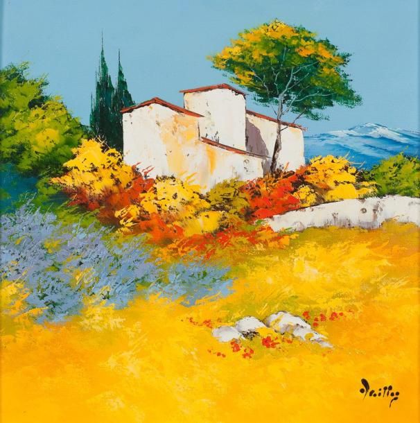 Jean-Claude DAILLY (XXe siècle) Provence Huile sur toile. Signée en bas à droite&hellip;