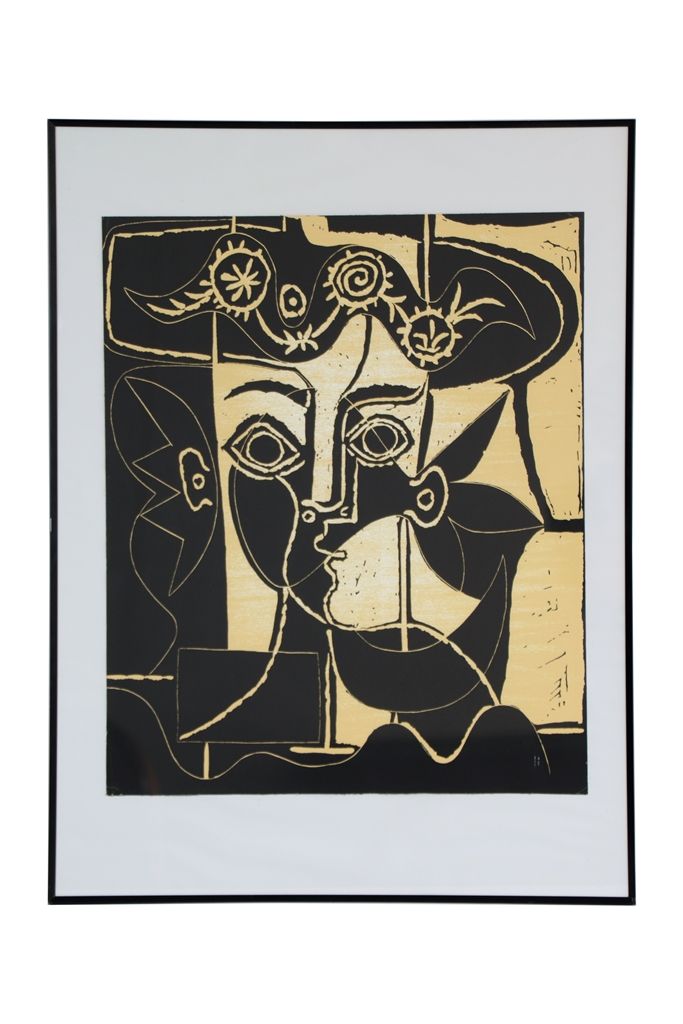 PABLO PICASSO Pablo PICASSO (1881-1973) (nach). Großer Kopf einer Frau mit einem&hellip;