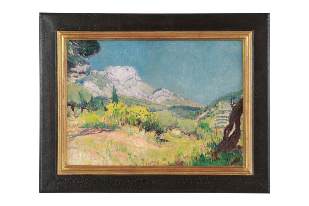 Laurent MATTIO (1892-1965) 洛朗-马蒂奥（1892-1965）。瓦尔的景观。布面油画，右下方有签名，日期为24。尺寸：34x46厘米