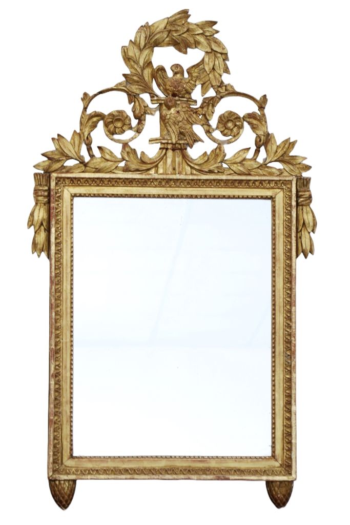 Miroir rectangulaire époque XVIIIème en bois Miroir rectangulaire dans un encadr&hellip;