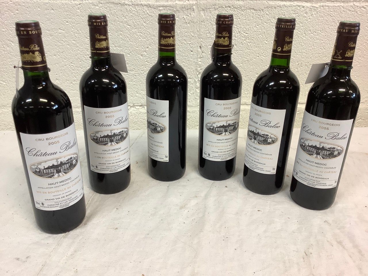Null 6 bottles of château Balac 2005. High Medoc. Owner Harvesting Christine and&hellip;