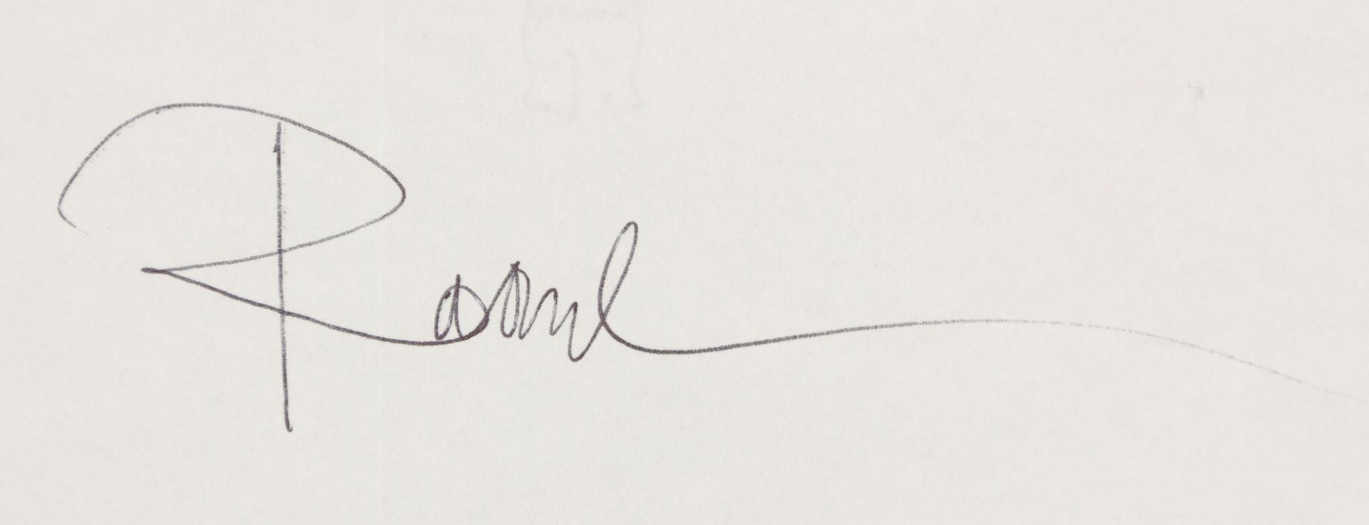Autograph. – Raoul Hausmann Autographe. -Raoul Hausmann (1886-1971), peintre, da&hellip;