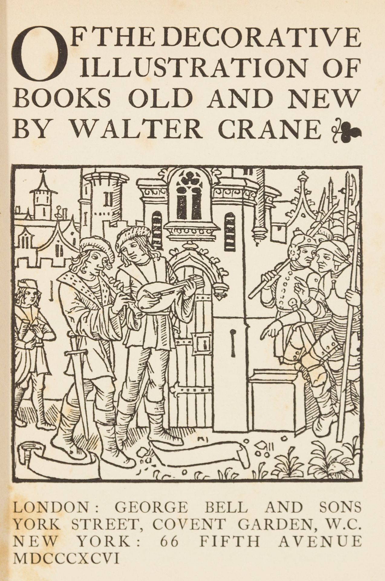 Buchwesen. – W. Crane. Des livres. - W. Crane. De l'illustration décorative des &hellip;