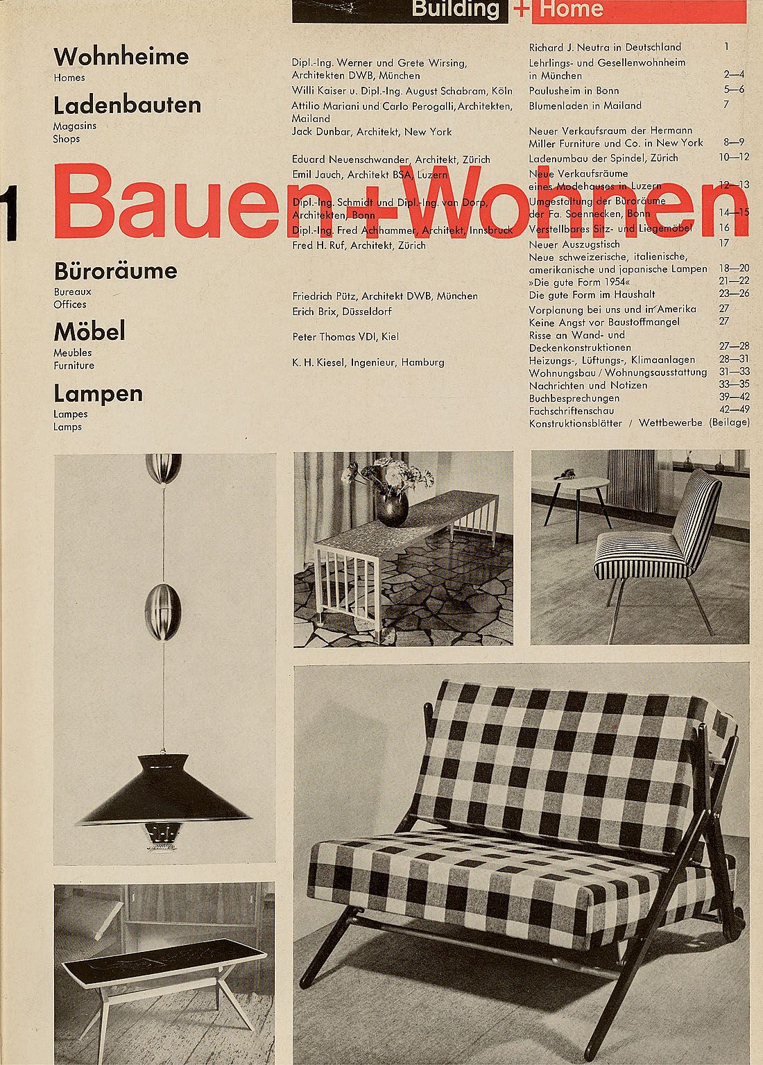 Architektur. – Bauen + Wohnen. Architecture. - Bâtir et vivre. 10e-17e éd. En 8 &hellip;