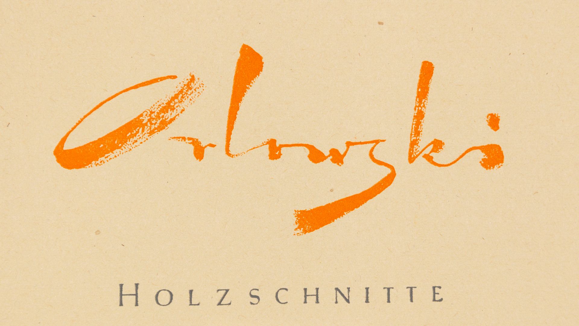 Orlowski, Hans Orlowski, Hans (1894-1967). Dix gravures sur bois. 2ème édition. &hellip;