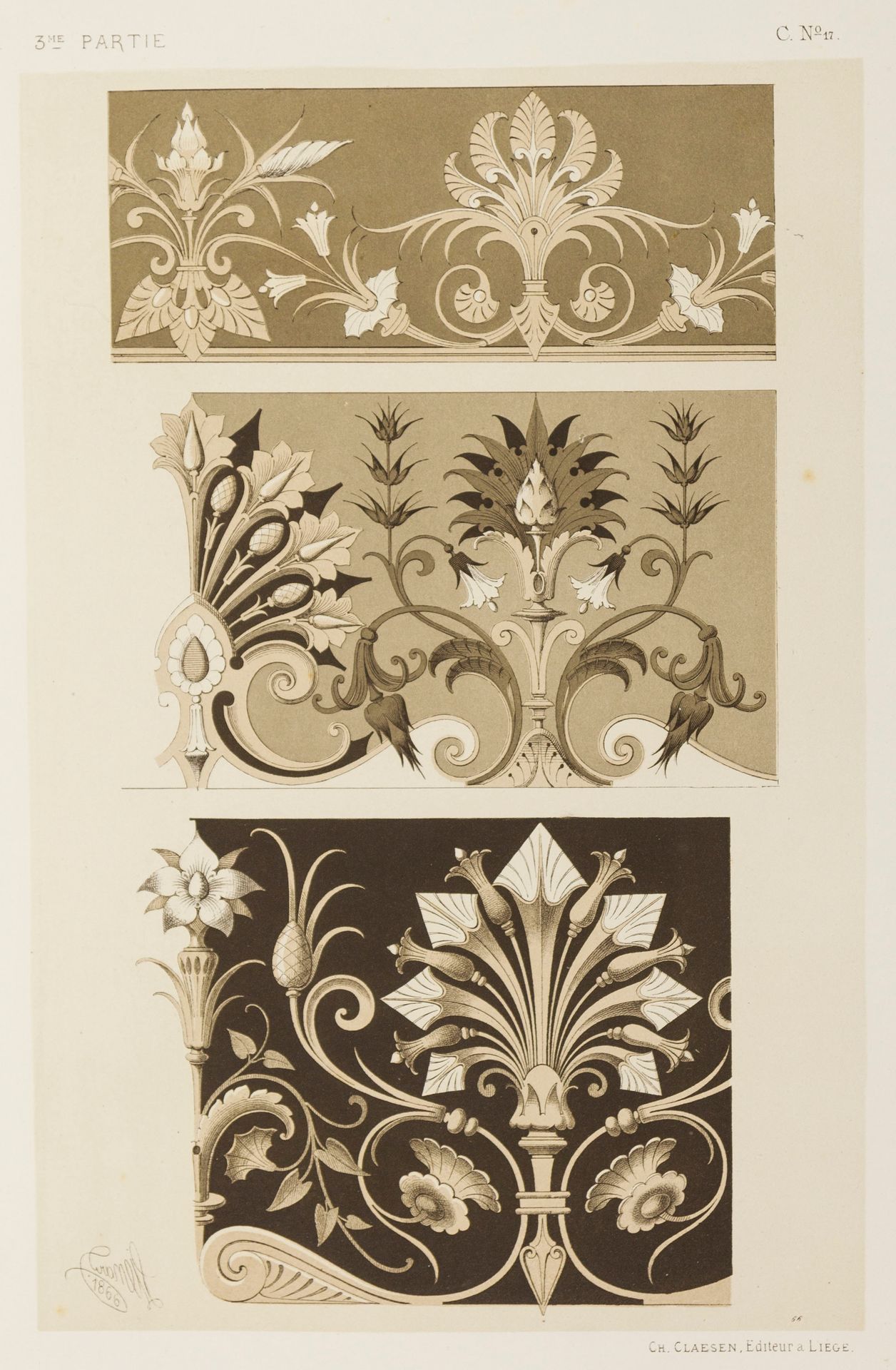 Ornament. – Michel Joseph Liénard Adorno. -Michel Joseph Liénard (1810-1870). Sp&hellip;