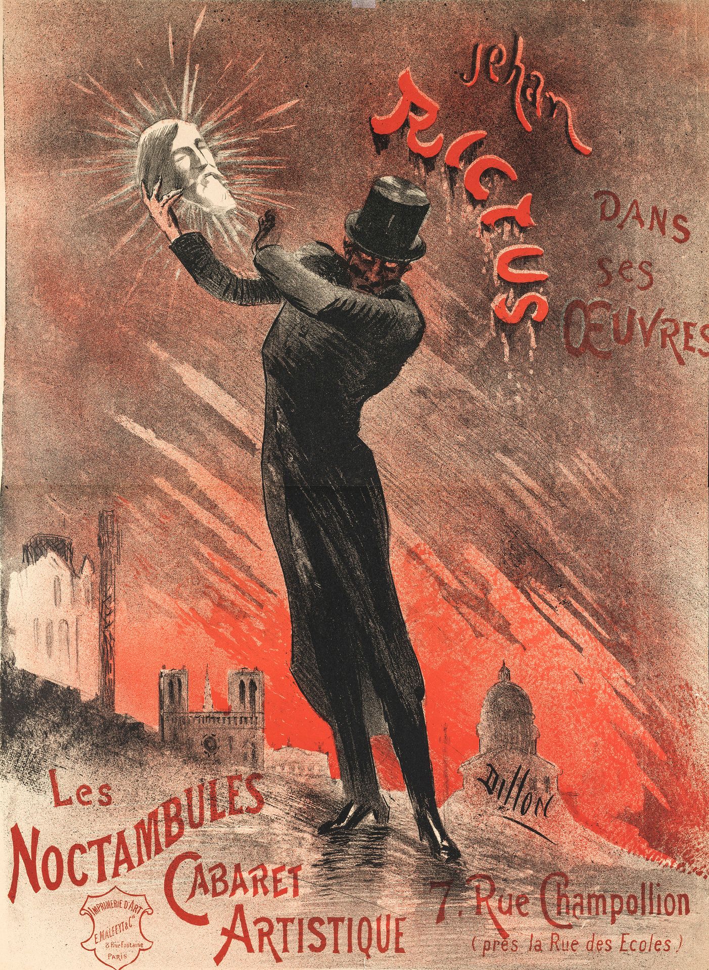 Plakat. – Henri Patrice Dillon Poster. -Henri Patrice Dillon (1850-1909). Poster&hellip;