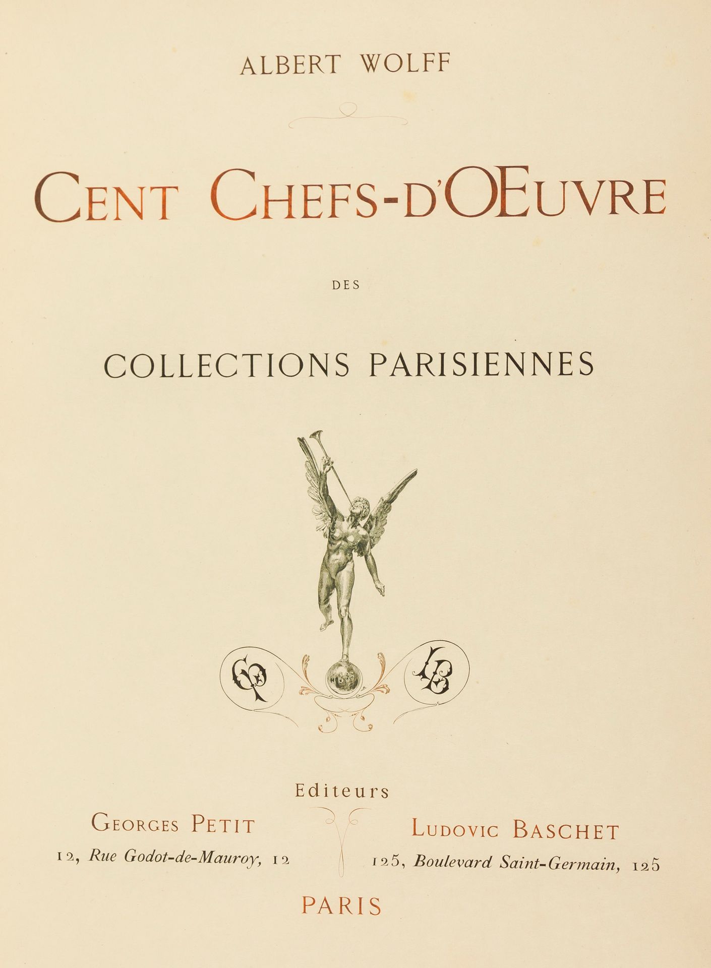 Paris. – A. Wolff. Parigi - A. Wolff. Cent Chefs-d'Œuvre des Collections parisie&hellip;