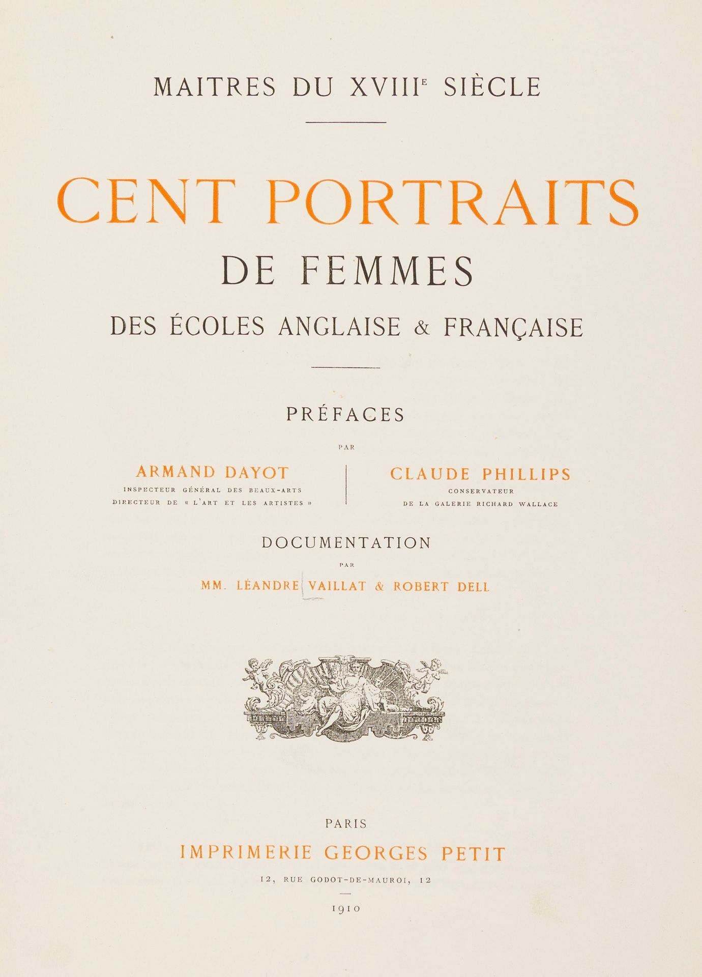 Porträt. – L. Vaillat u. R. Dell. 肖像。- L. Vaillat & R. Dell.Cent Portraits de Fe&hellip;