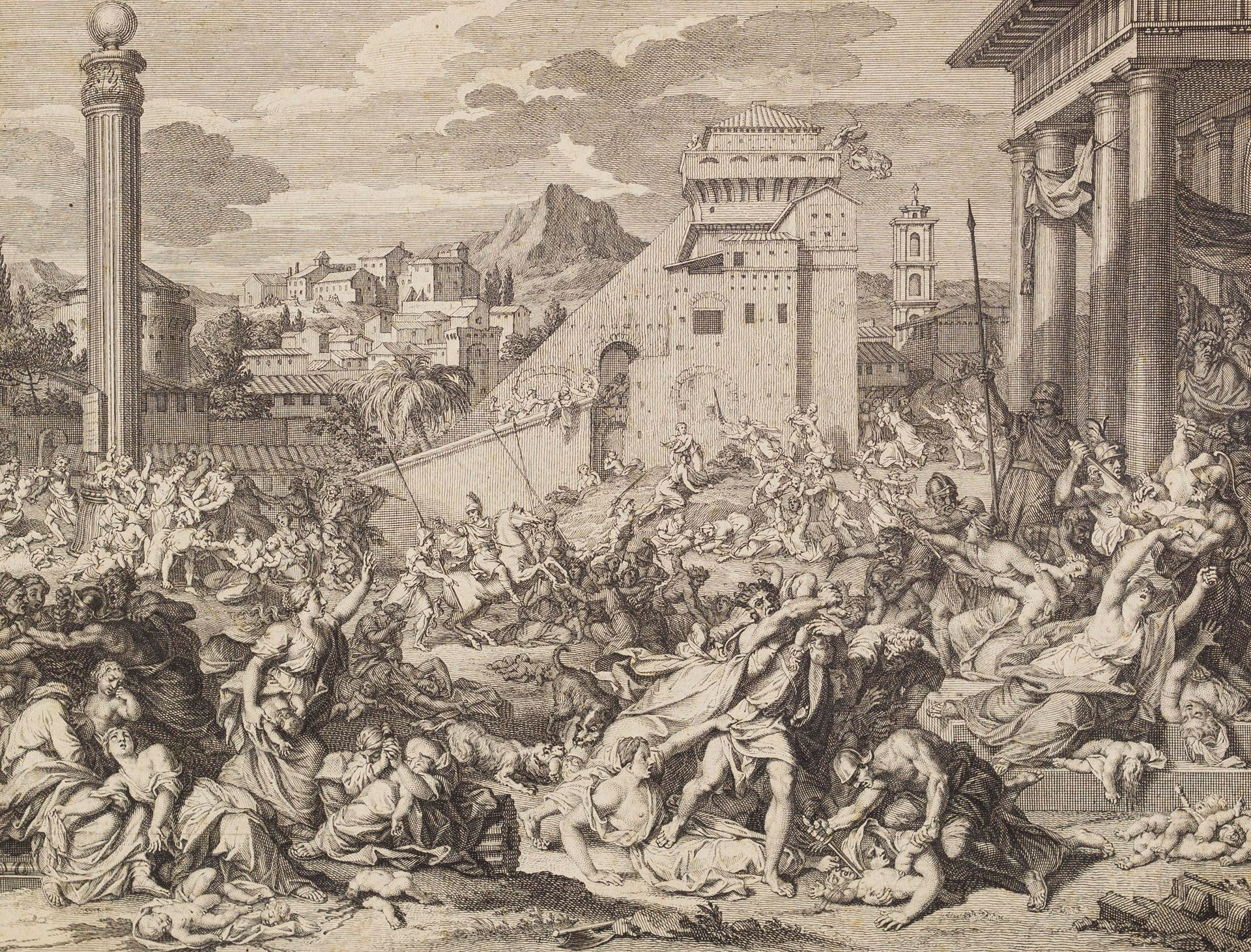 PICART, Bernard Picart, Bernard (1673-1733). Infanticidio di Betlemme. Incisione&hellip;