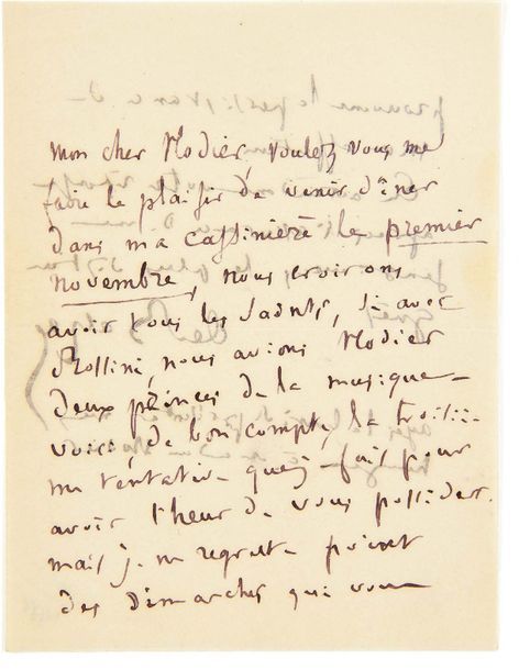 BALZAC, Honoré de (1799-1850). 
Lettre signée
S.L.N.D.
2 p. Sur 1 double f. In-1&hellip;