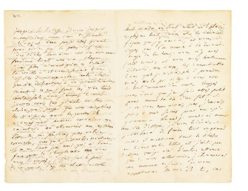 BALZAC, Honoré de (1799-1850) 
Lettre autographe à la marquise de Castries [Pari&hellip;