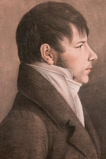 ÉCOLE FRANÇAISE VERS 1800 Portrait d"homme de profil Crayon noir et estompe, reh&hellip;