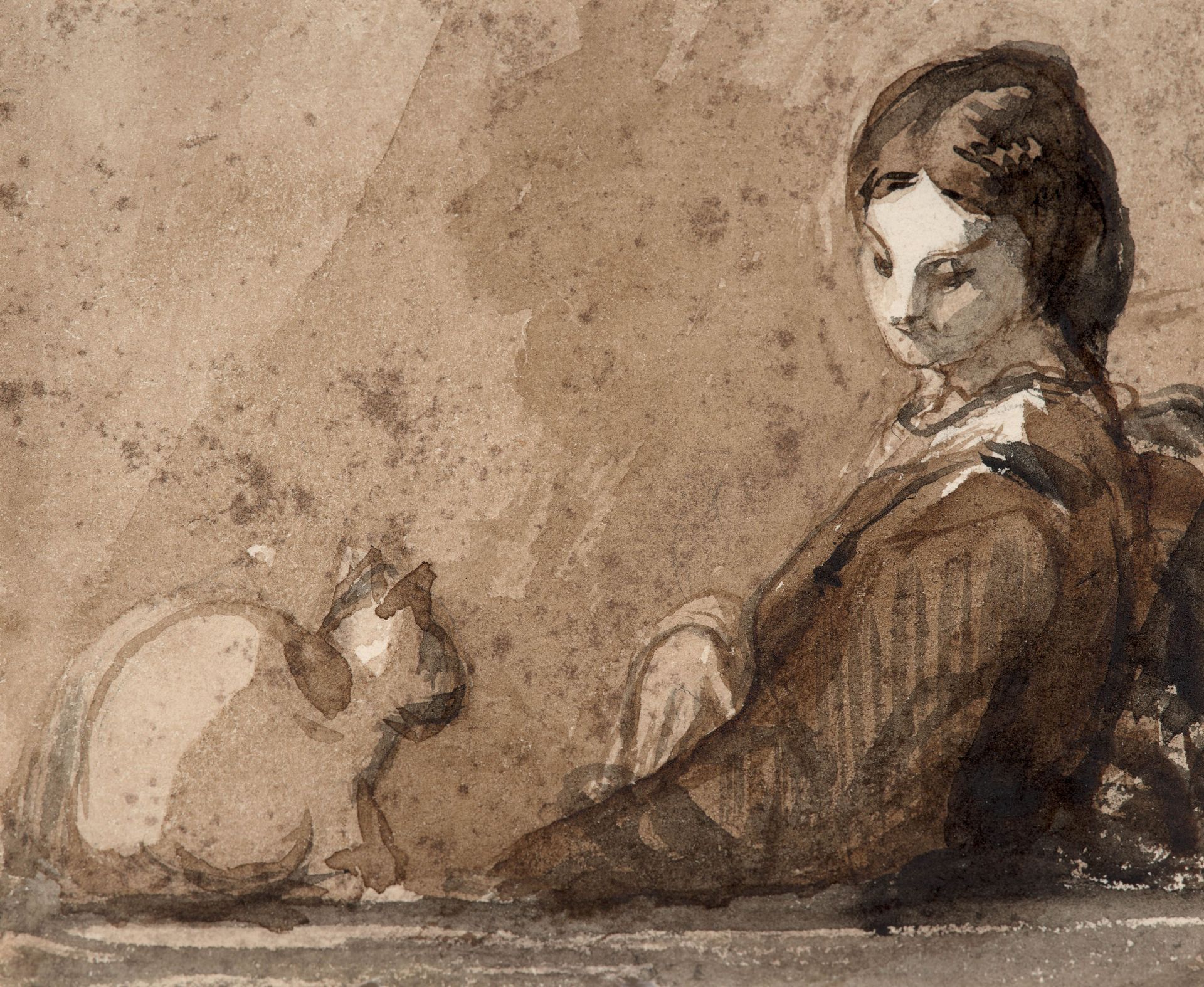 Null Félix BRACQUEMOND (Parigi, 1833 - Sèvres, 1914)


Donna con gatto

Lavaggio&hellip;