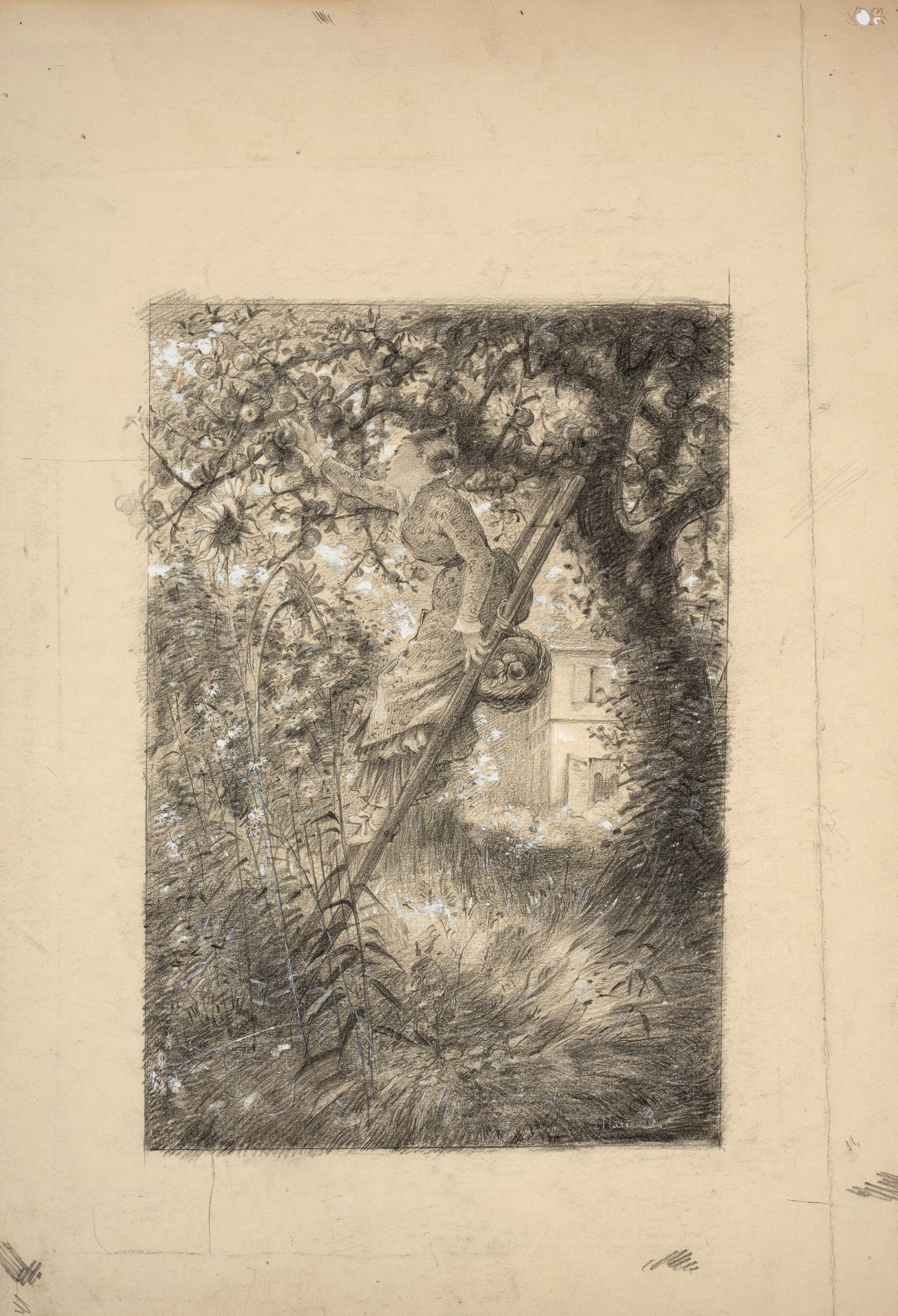 Null Marie BRACQUEMOND (Landunvez, 1840 - Sèvres, 1916)


Apple picking

Pencil &hellip;