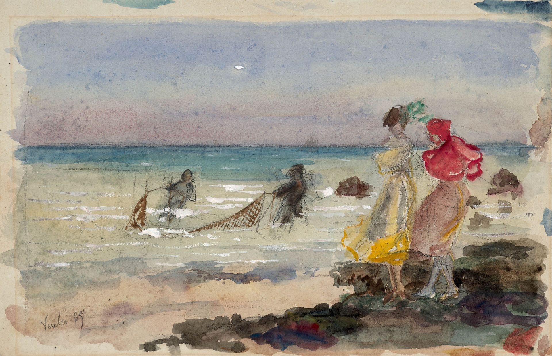 Null Félix BRACQUEMOND (Paris, 1833 - Sèvres, 1914)


La plage à Veules-les-Rose&hellip;
