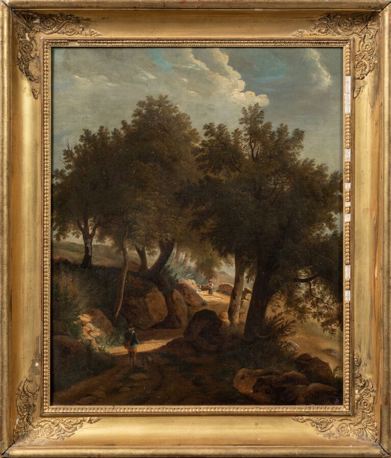 Null Ecole FRANCAISE, 1853

Paysage de forêt 

Sur sa toile d'origine 

54 x 43 &hellip;