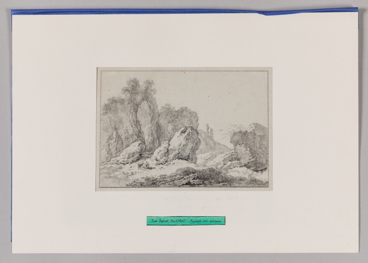 Null Jean PILLEMENT

(Lyon 1728 - 1808)

Paysage aux rochers

Pierre noire

17,5&hellip;