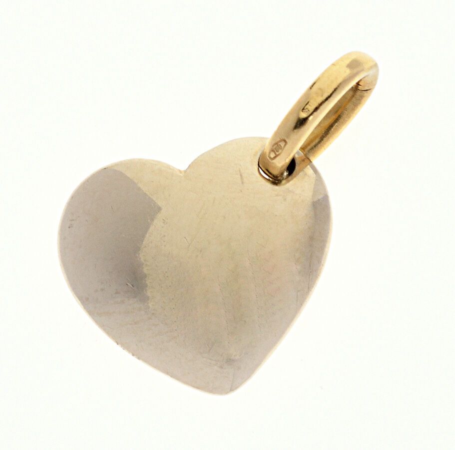 Null POMELLATO - 心形吊坠，型号为 "Dodo"，签名为750/°的黄金。1.5 x 2厘米。重量：9.1克。