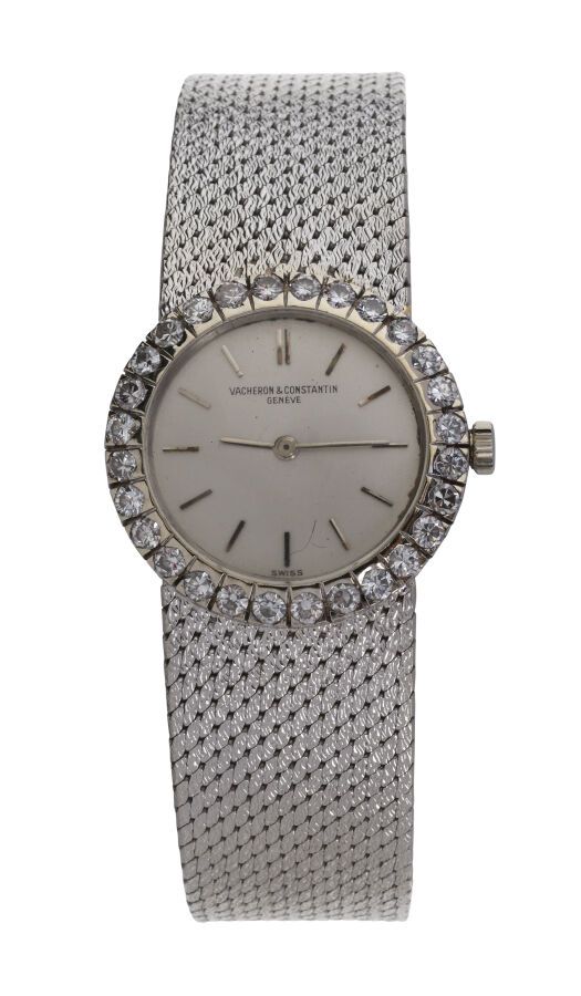Null VACHERON & CONSTANTIN - Lady's watch bracelet in white gold 750/°°, the bez&hellip;