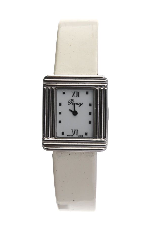 Null POIRAY - Reloj de señora modelo "Ma première mini" 21 mm en acero, esfera b&hellip;
