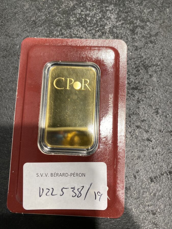 Null 20 g gold INGOT 999.9 CPOR 007719

Lot not present in the study, sold by de&hellip;
