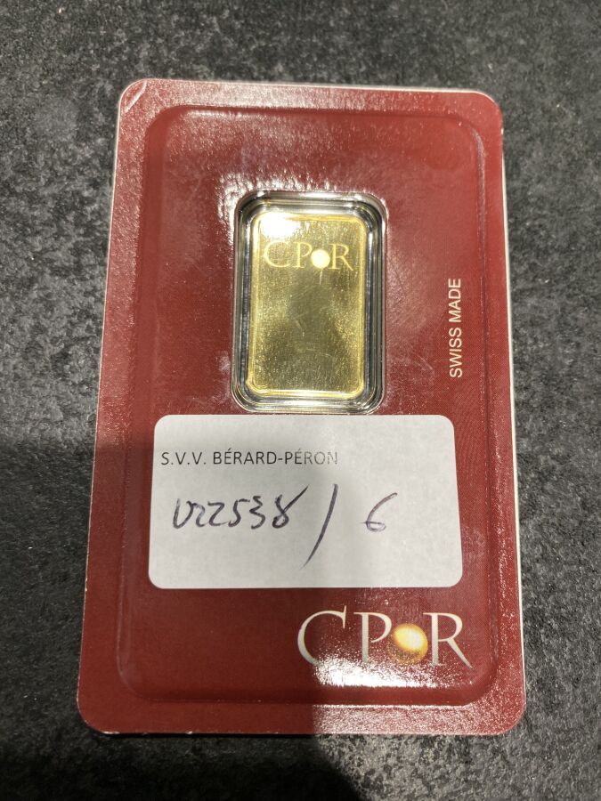 Null 10 g gold INGOT 999.9 CPOR 006563

Lot not present in the study, sold by de&hellip;
