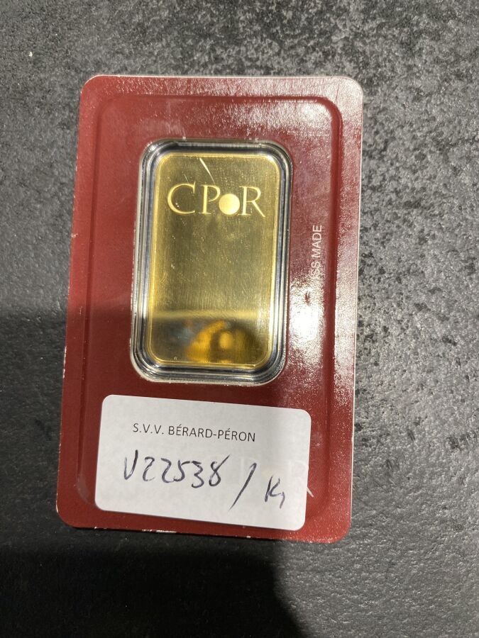 Null 20 g gold INGOT 999.9 CPOR 007714

Lot not present in the study, sold by de&hellip;