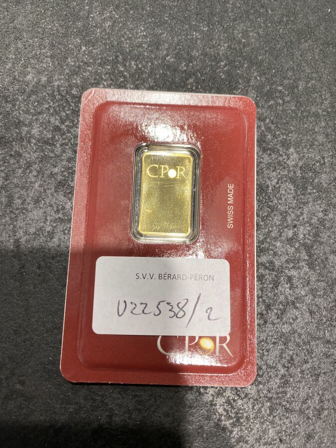 Null 10 g de oro INGOT 999.9 CPOR 006559

Lote no presente en el estudio, vendid&hellip;