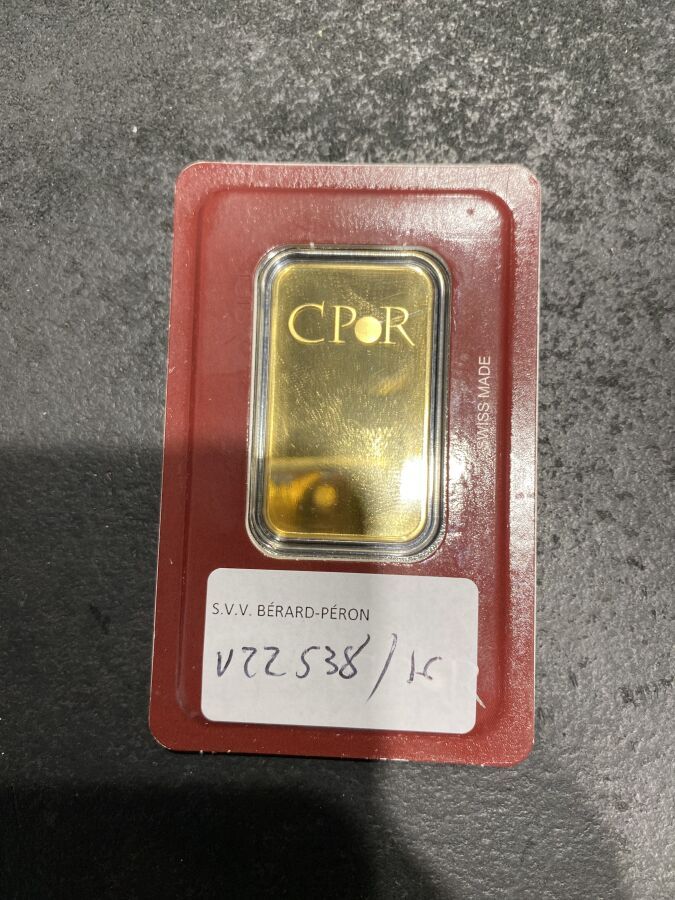 Null 20 g de oro INGOT 999.9 CPOR 007716

Lote no presente en el estudio, vendid&hellip;