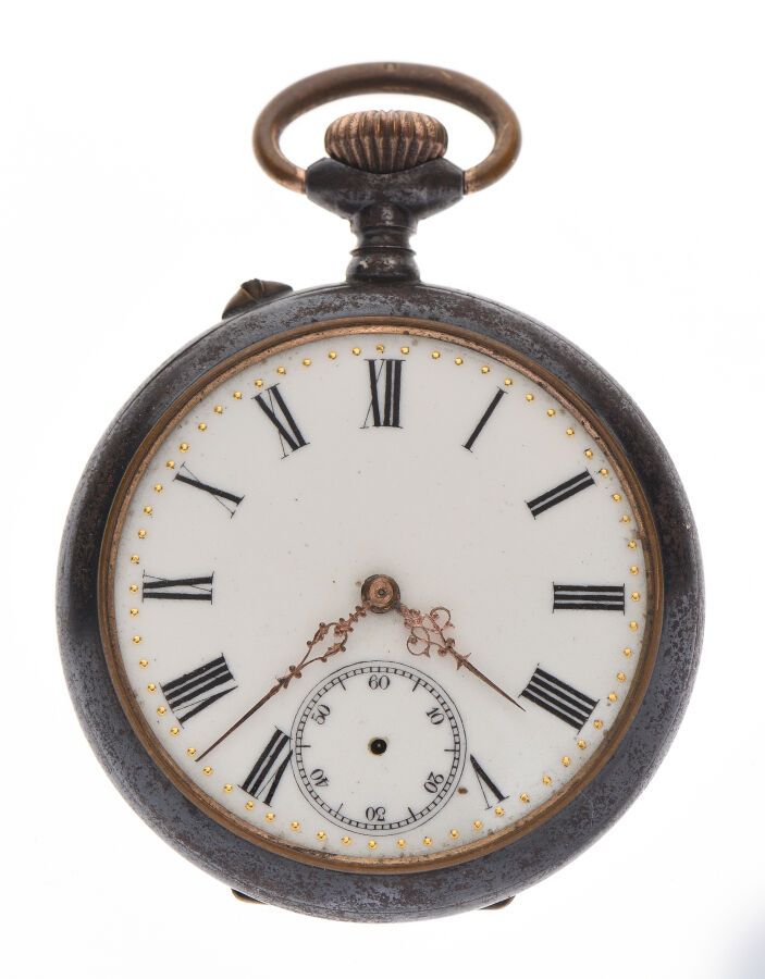 Null OMEGA - Reloj de bolsillo de metal, movimiento de tinta, volante compensado&hellip;