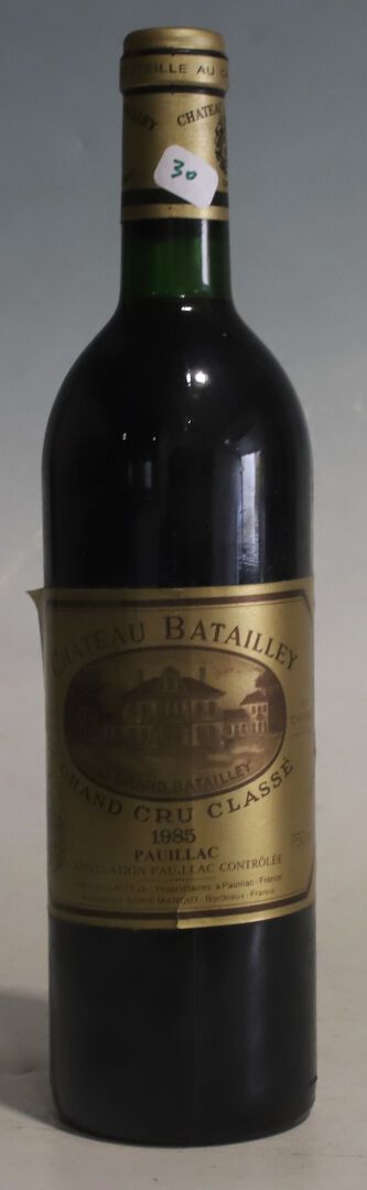 Null Bouteille Château Batailley, Pauillac, 5° cru 1985