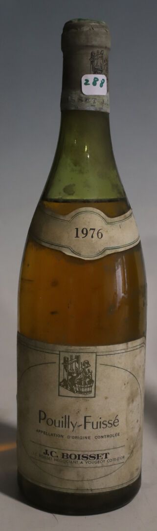 Null Botella Pouilly-Fuissé, Jean-Claude Boisset, bajo 1976