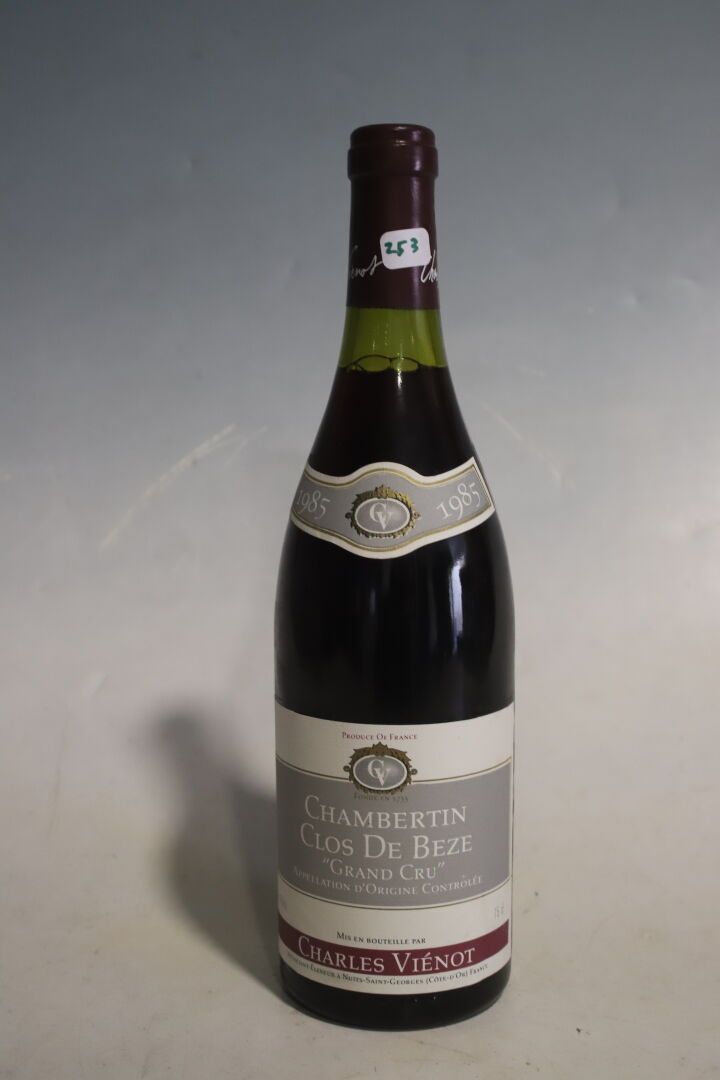 Null Botella Chambertin Clos de Bèze, grand cru, Charles Viénot 1985