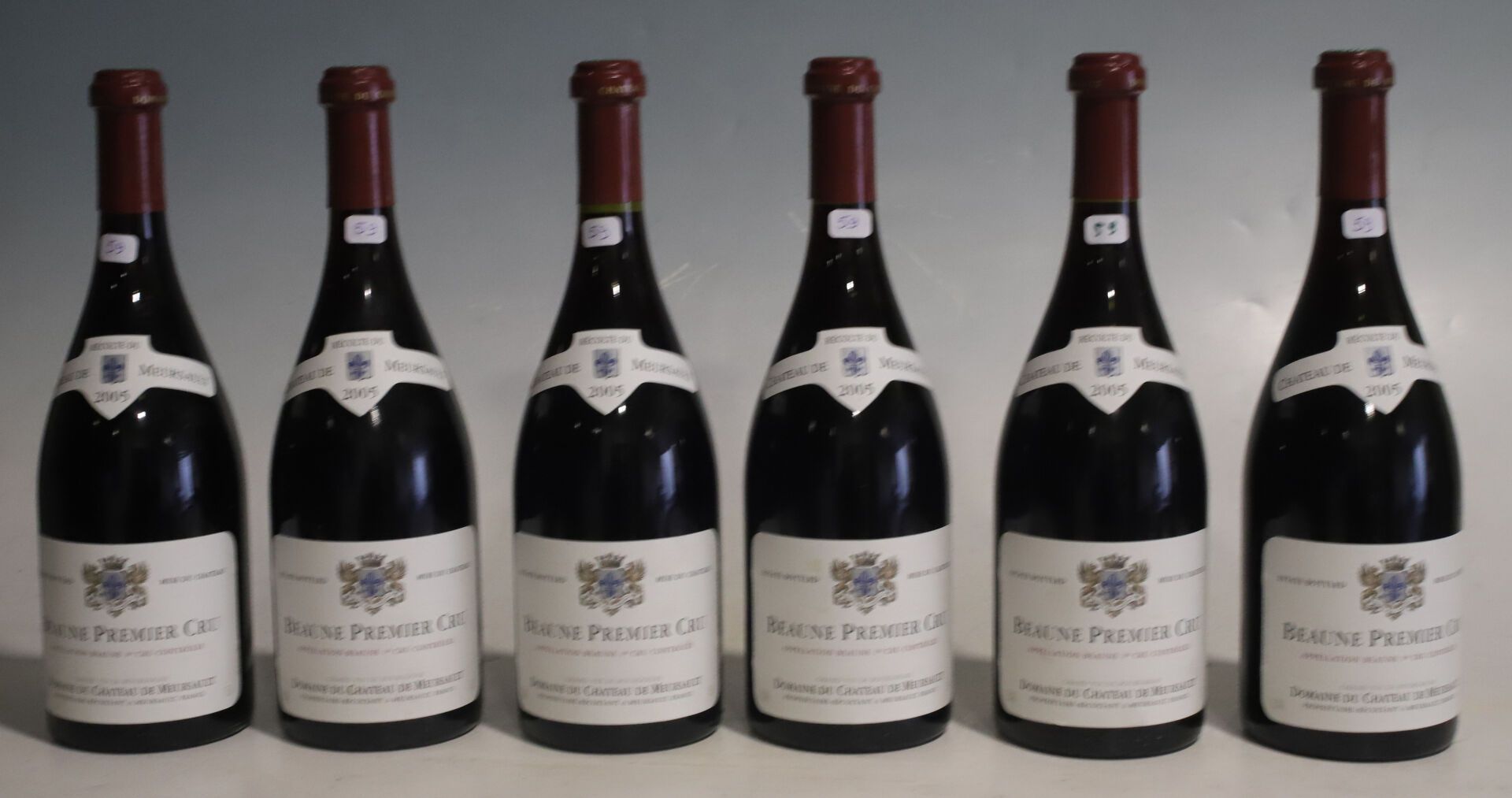 Null 6 bottles Beaune 1er cru, Château de Meursault 2005