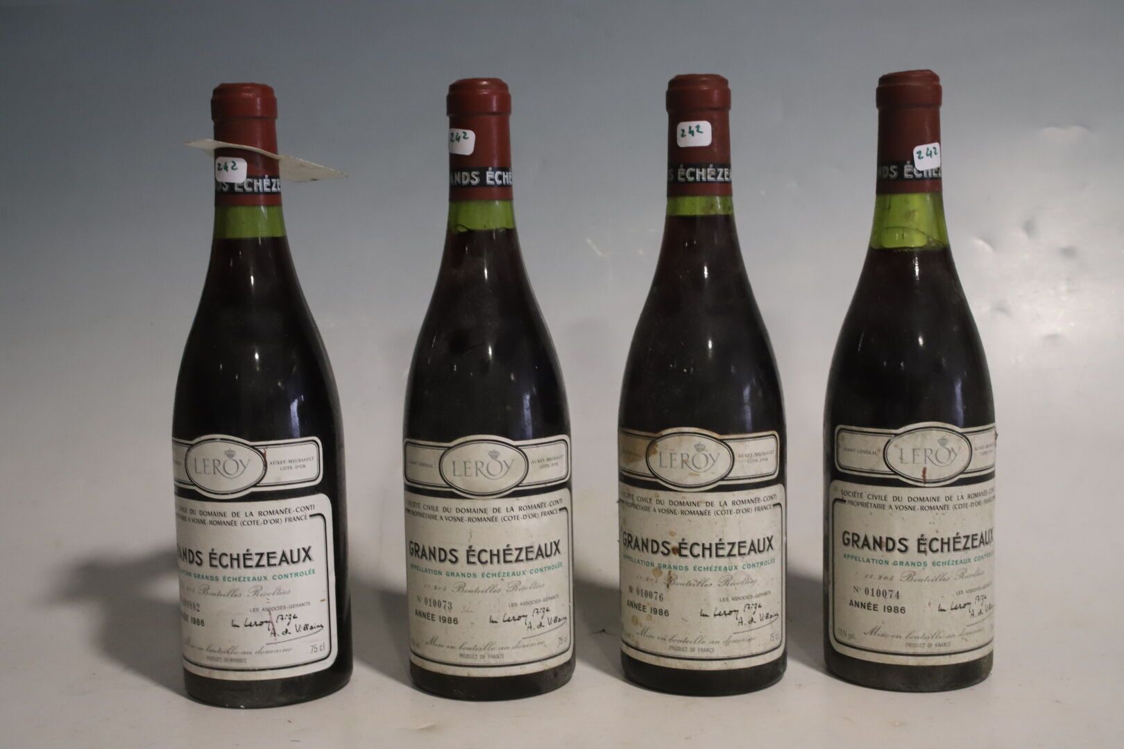 Null 4 bouteilles Grands Echezeaux, grand cru, domaine de La Romanée-Conti (ét. &hellip;