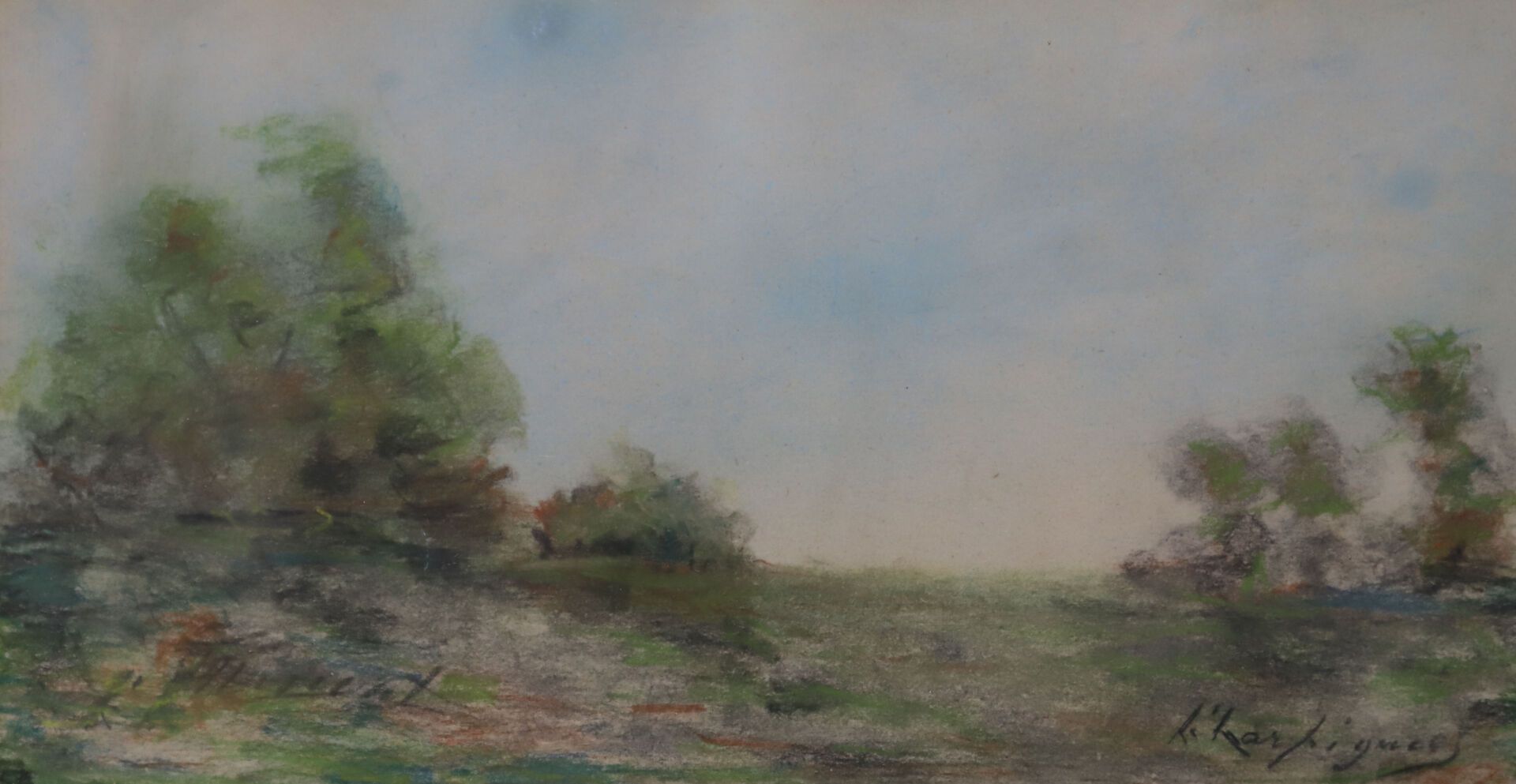Null Henri HARPIGNIES (Valenciennes, 1819 - Saint-Privé, 1916)
Plain landscape w&hellip;