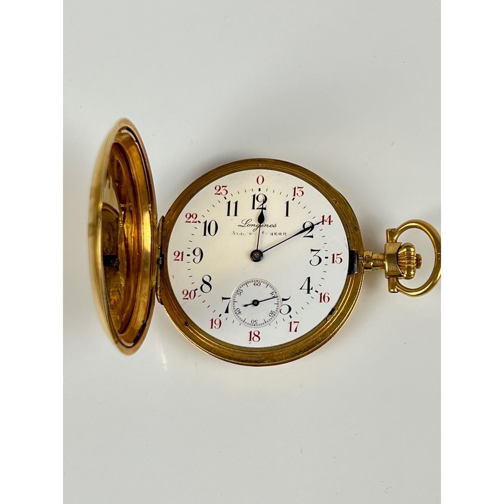 resistencia Perth Blackborough aceleración LONGINES Circa 1910. Reloj de bolsillo en oro 750°/°°. Ø.5cm. PB. 81,97grs.