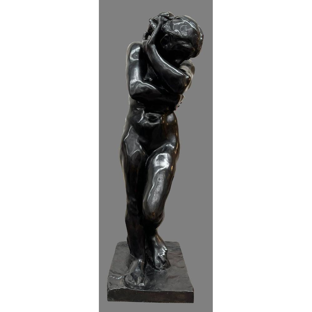 Null 罗丹-奥古斯特（后）（1840 - 1917）。"夏娃"。由Valsuani青铜器制成的失蜡青铜器（20世纪末）。有签名和编号的2/10。由创始人盖上&hellip;