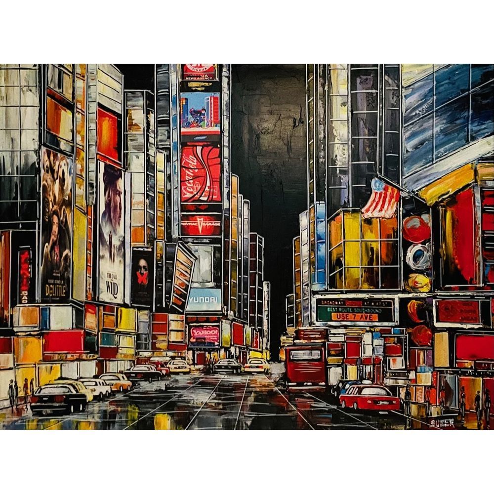Null SUTTER (1975). "New York". Mixed media signed lower right. Format :90 x 120&hellip;