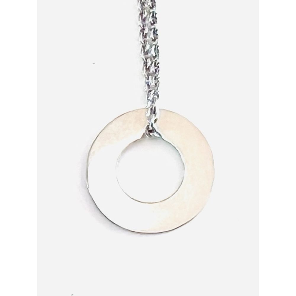 Null DINH VAN. Pendant disc in white gold 750°/°° signed and a chain in white go&hellip;