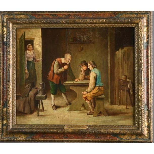 Null HOREMANS Peter Jacob. (1700-1776). « Le tricheur » et « Dans l’auberge ». P&hellip;