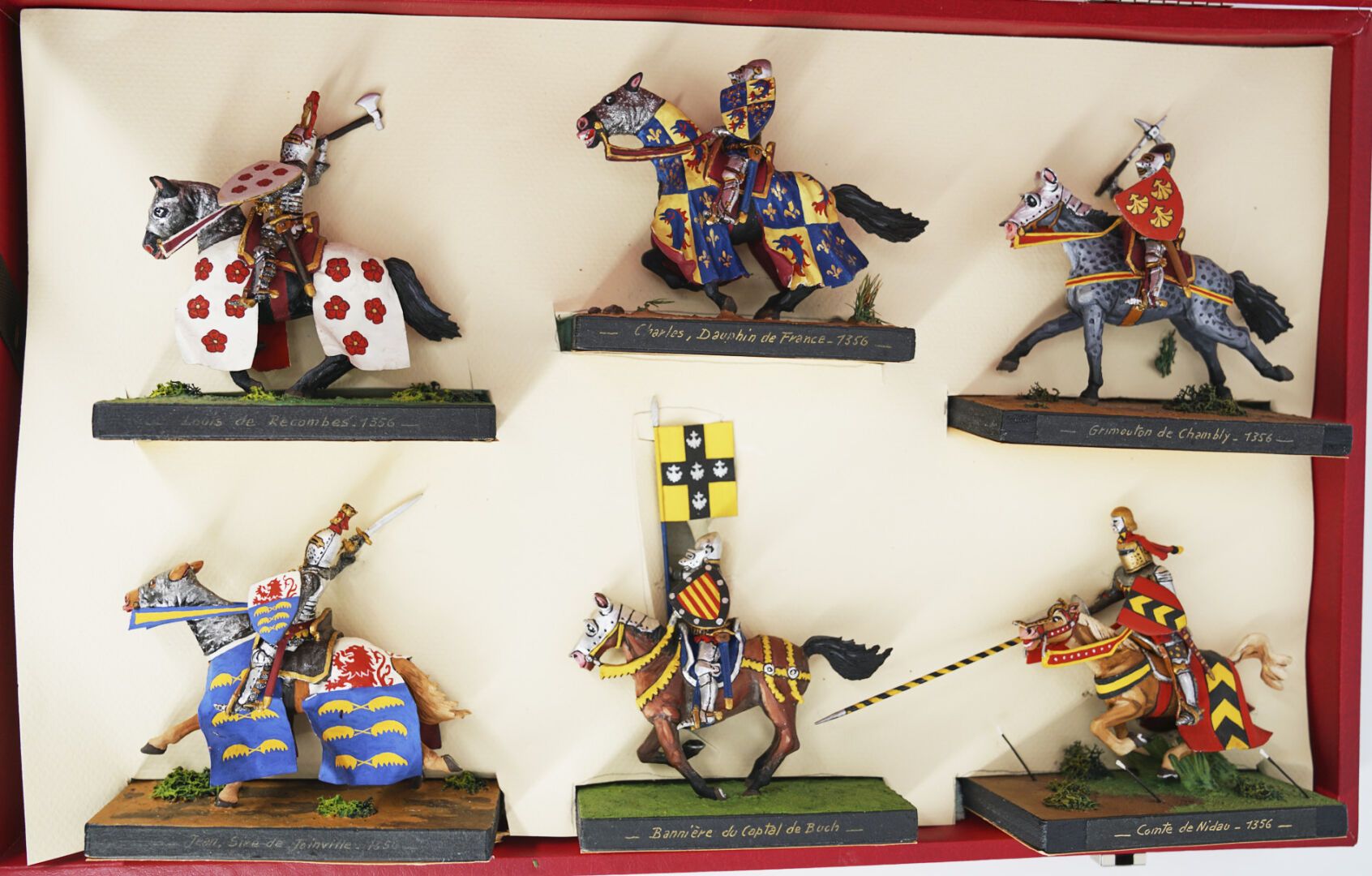 Null Ronde Bosse--英格兰：14世纪的六位不同的骑士，包括:Grimouton de CHAMBLY - 1356 - CHARLES, Dau&hellip;